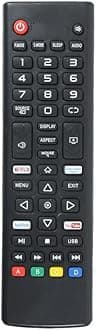 LED 511 Universal Remote Control for Chinese LCD LED and Non-Branded Smart TVs - Black (Please Match with Your Old Remote Before Placing an Order)