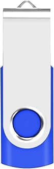 EASTBULL 1GB USB 2.0 Flash Drive 1PCS, Blue, Swivel Thumb Drive USB Drive, Plug and Play, Fast Data Transfer