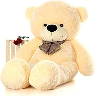 Soft Toy Teddy Bear for Girl/Kids Furry Soft Soft Toys for Birthday & Valentine Gift (Cream-6 Feet)
