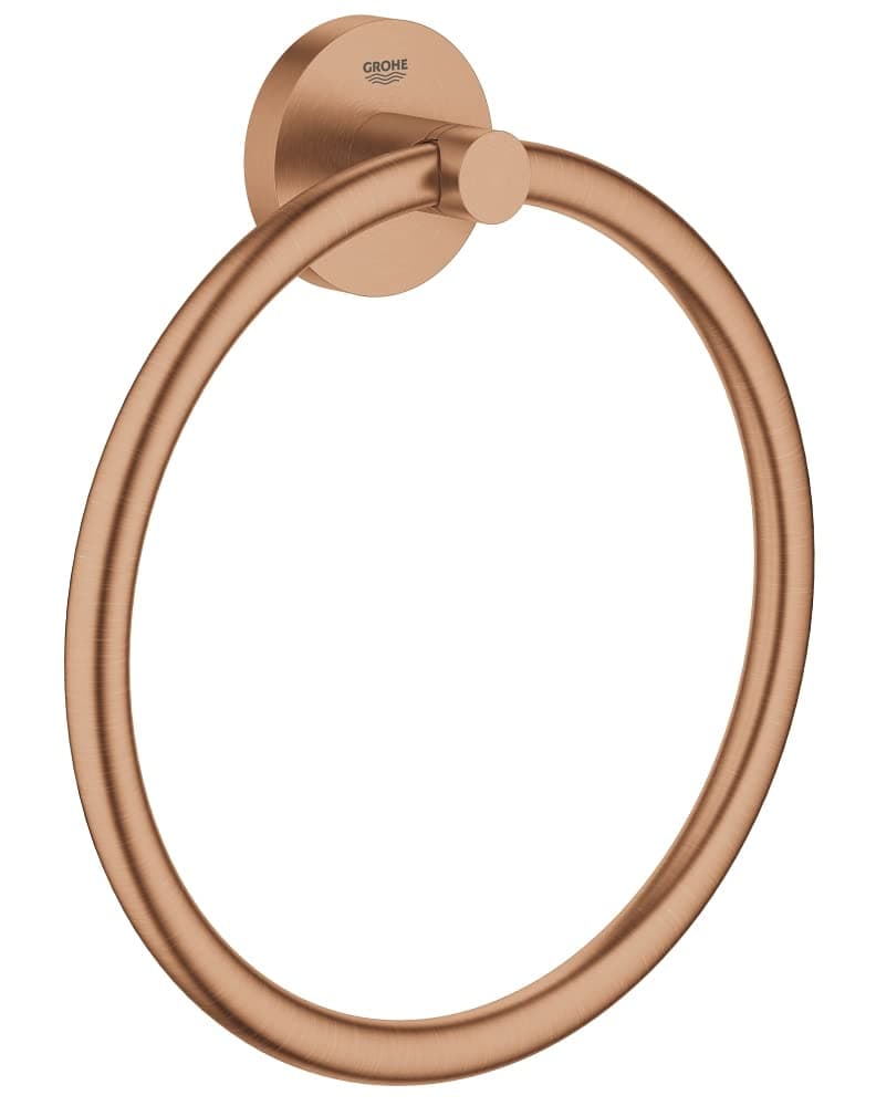 Grohe Essentials Brushed Warm Sunset Towel Ring