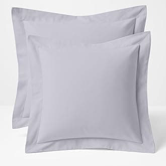 Comfort Beddings Export Quality 450 Thread Count 100% Egyptian Cotton Continental Pillow Cases Pack Of 2 - Silver Grey (Continental/Square Size 65 x 65 CM)