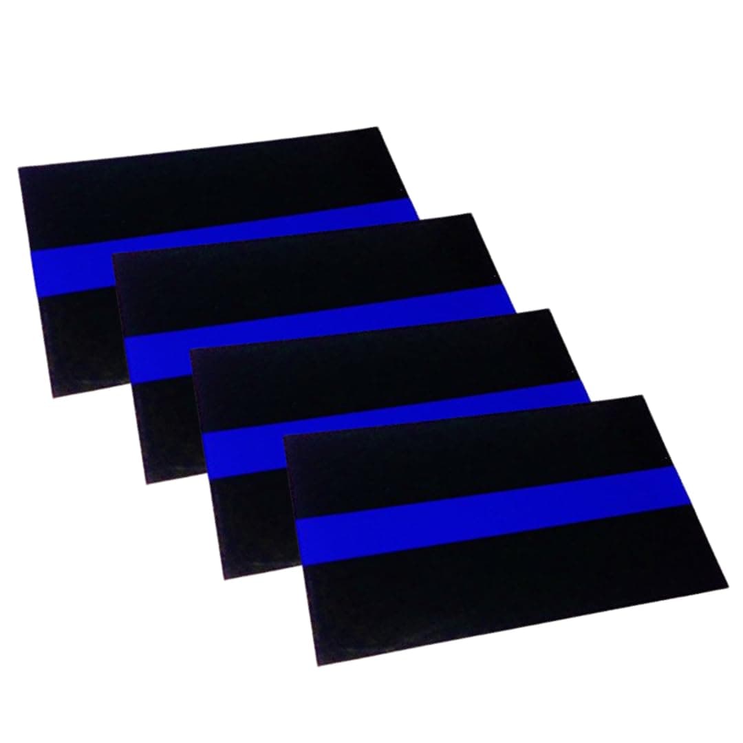 4 Pack Thin Blue Line Decal Sticker