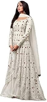 Ready to Wear Indian Pakistani Style Embroidered Koti Salwar Kameez Salwar Suit for Women