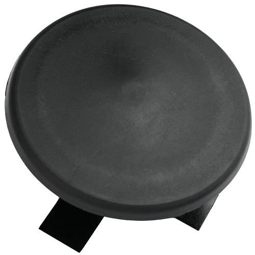 3" Round Light Pole Top Cap- Black Plastic