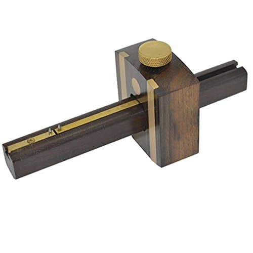 Marking Meter, 8inch/20cm Ebony Woodworking Marking Gauge Multi-Function Screw Type Woodworking Tool