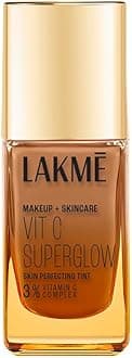 Lakme Makeup+Skincare VitC Superglow Skin Perfecting Tint Cool Walnut C380 25ml