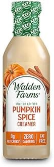 Walden Farms - Limited Edition Pumpkin Spice Cream, 12 oz Bottle: Creamy & Tasty, Vegan, Paleo & Keto
