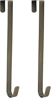 Sattiyrch 15" Wreath Hanger for Front Door,Sturdy Steel Wreath Door Hanger,Over The Door Hanger Hook (Bronze,2)