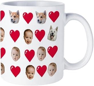 Custom Mug with Photo Personalised Coffee Mug 11Oz Double Side Customised Present for Christmas Day White