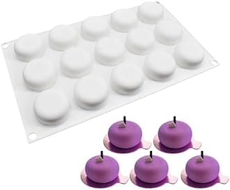 Silicone Mold Chocolate Decorating Mould DIY Cake Mousse Molds Baking Accessories Reusable Tools (Oval E_11.72 X6.8 X0.8inch)