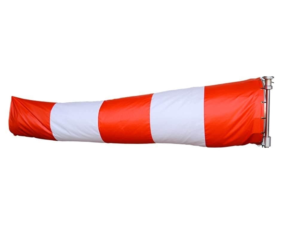 WIND INDICATOR FLAG FOR WIND DIRECTION, APPLICABLE FOR INDUSTRIES AND AIRPORTS, Flag only 6 ft, Water Proof with 1 reflective tape white and Red,