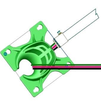 Rack-A-Tiers Wire Vortex - Wire Pulling Guide, 4" Box Wire Pulling Tool, Cable Pulling Tool, Wire Guide to Pull Wire (40001)