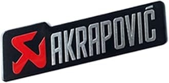 Heat Resistant Aluminium Sticker Decal For Akrapovic Exhaust Muffler Motorcycle (Color : JH127)