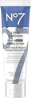 Lift & Luminate Dual Action Cleansing & Exfoliating Face Wash - Gentle Face Exfoliator with Vitamin C, E & B5 - Deep Pore Cleanser for Dull & Uneven Skin Tone (3.3 Fl Oz)