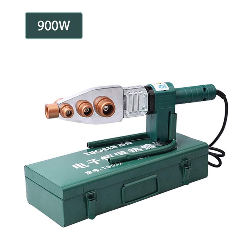 CX TECH Plastic Pipe Welding Machine Socket Fusion Welder Handheld Welding Machine PPR,PE, PP, PVC Tube, Welding Kit,900W