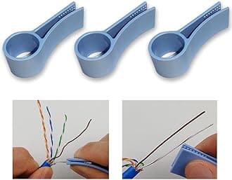 Network Cable Untwist Tool, Engineer Wire Straightener for CAT5/CAT5e/CAT6/CAT7 Wires Pair Separator Tools Quickly & Easily Untwists (3)