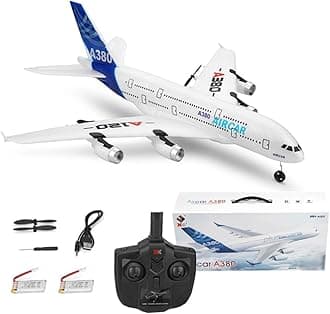 RC Airplane A120-Aircar A380 Model Plane 3CH 2.4Ghz Remote Control Airplane for Beginners and Adults EPP Fixed Wing RTF RC Airliner with 2 Batteries Christmas Birthday Gifts (Regular Version)