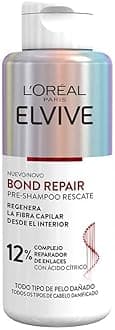 L'Oréal Paris Elvive Bond Repair Pre-Shampoo, Rescue Routine of Deep Reconstruction, Repair Treatment for Damaged Hair, 98% Less Break