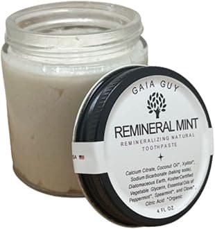 REMineral Mint | Remineralizing Natural Toothpaste | Freshens Breath & Strengthens Tooth Enamel | Vegan | Fluoride Free Toothpaste