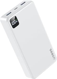 56800mAh High-Capacity Portable Charger, 22.5W USB-C Fast Charging Power Bank with LED Display, Triple Output External Battery Pack for iPhone 16/15/14/13, Samsung, iPad & More