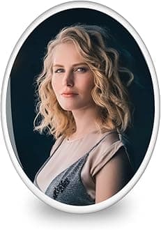 Personalized Ceramic Photo for Headstone, Waterproof Picture for Grave Cemetery Tombstone Pictures Porcelain Cameo Funeral Portrait Memorial Monument Photo for Burial Stone Hanging Decorative Tiles