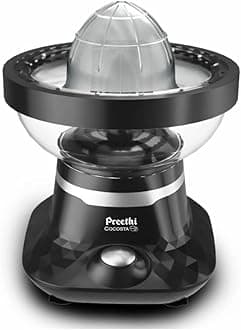 Preethi Cocosta Kp001 Coconut Scraper&Citrus Juicer,100% Safe Dual Protection Scraper With Safety Switch&Silicon Cap,Spillage Free Collection Bowl,100 Watts,2Yr Guarantee,Lifelong Free Service