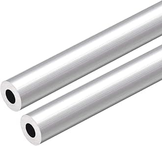 uxcell 6063 Aluminum Round Tube, 300mm Length 12.7mm OD 8.8mm Inner Dia Seamless Aluminum Straight Tubing 2 Pcs