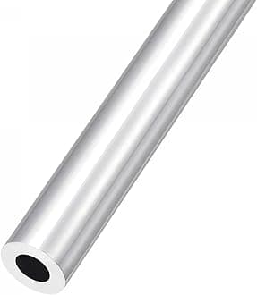 sourcing map 6063 Aluminum Tube (19mm OD x 10mm ID x 300mm L), Aluminum Round Tubing - for Home Furnishing, Machinery, DIY Handicraft
