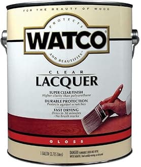 Watco® 63031 Lacquer Clear Wood Finish, 1 Gallon, Gloss (Pack of 2)