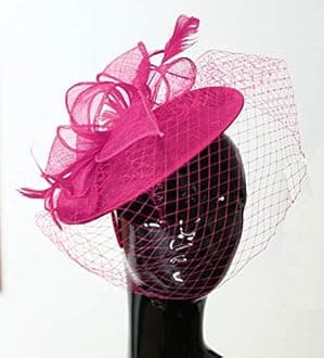 Caprilite Saucer Sinamay Headband Fascinator Wedding Ascot Hat Hatinator Birdcage Veil