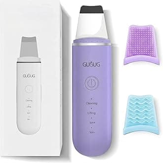 GUGUG Skin Scrubber Face Spatula, 4 Modes Skin Spatula Blackhead Remover Pore Cleaner-Purple