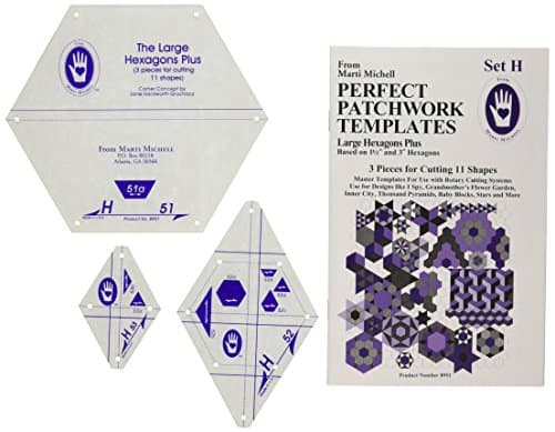 Marti Michell Perfect Patchwork Templates, Large Hexagons