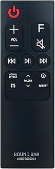 ZdalaMit AKB75595331 Replacement Remote Control Applicable for LG Sound Bar SL6Y SPL5B-W SN6Y SPN5B-W SL4 SPH4B-W SL5Y SN7CY SNC4R SPH4B-W SPJ4-S S65S3-S SL4Y SL7Y