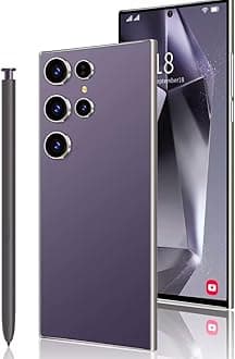 S24 Ultra Smartphone with Stylus Pen | 6.6" Curved HD+ Display | 3GB RAM + 64GB | 4500mAh Battery | Global 4G LTE Charging Expandable (Purple)