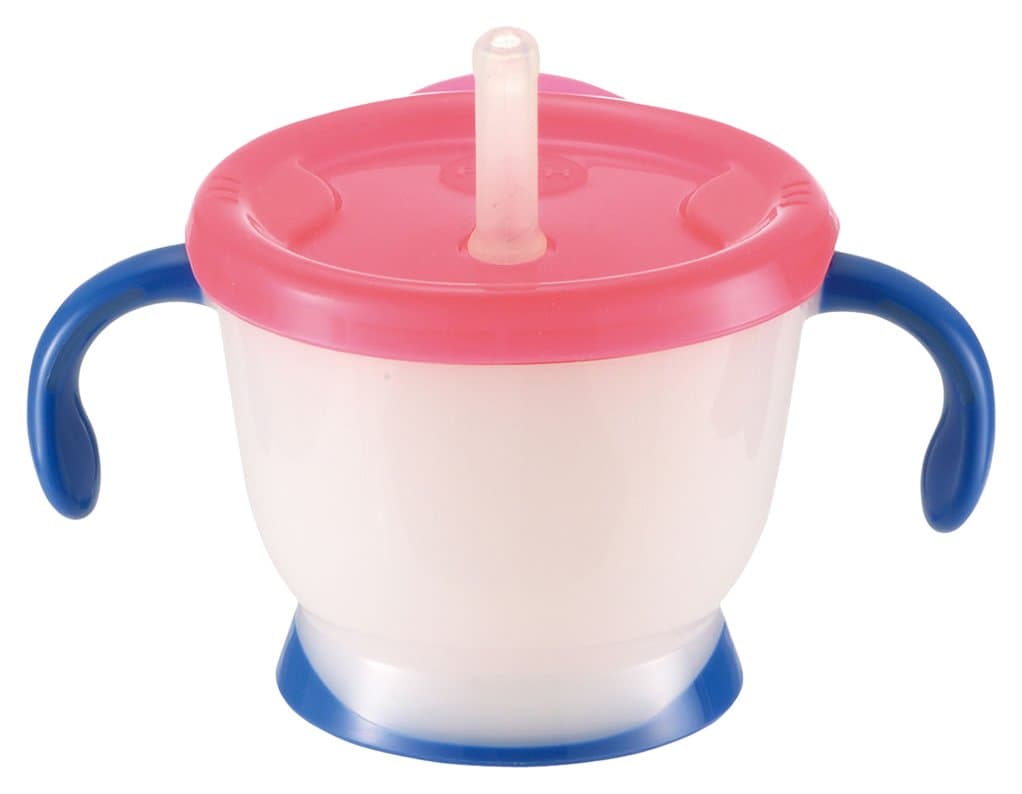 Richell Aclear Cup/Mug with Straw nevy blue