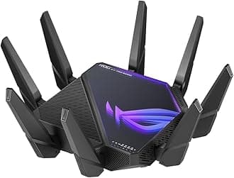 Asus Rog Rapture Gt-Axe16000 Wireless Router 10 Gigabit, W128276835 (Wireless Router 10 Gigabit Ethernet Tri-Band (2.4 Ghz / 5 Ghz / 6 Ghz) Black)