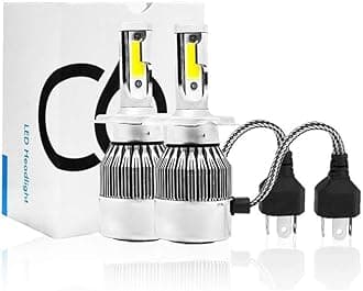 CARIZO C6 LED Car H4 All in One Light Bulb 36W LED Car Headlight Conversion Kit for Cars 3800LM (White) (Set of 2) for Toyota Corolla Altis (2012-2013)