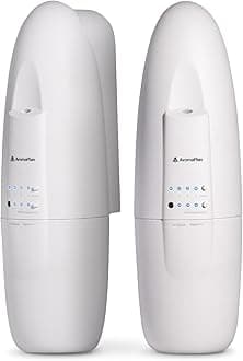 AROMAPLAN Portable Diffuser - 2 Pack - Up to 500 Sq. FT Coverage - Nanotechnology Plug in Oil Diffuser for Essential Oils -for Home and Office - Wall Silent & Waterless Oil Diffuser (White)