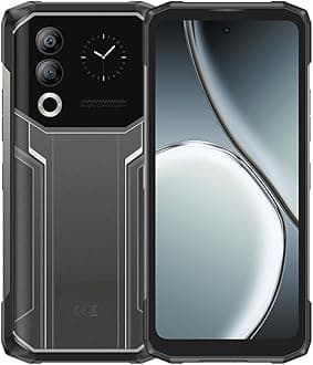 4G Rugged Smart Phone, 6.6-inch Screen, 1.54-inch Rear Small Screen, 10300mAh Battery, 8+512GB, 8MP+50MP, T7250 chip, Android 14, IP68, Shockproof and Water-Resistant.B 20 u (Black and Silver)