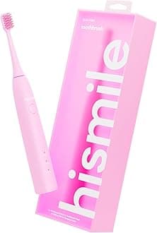 HISMILEElectric Toothbrush, 3 Brushing Modes, Smart Timer, Rechargeable, Soft-Tapered Bristles, Mode Memory (Pink)