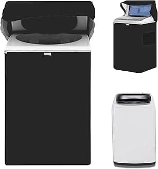 Mini Portable Washing Machine Cover for 10lbs (0.9-0.93 Cu. Ft.) Compact Small Washer Machine,Waterproof, Sun-Proof, Extend their Service Life, Zipper Design for Easy Use (18"W×19"D×31"H)