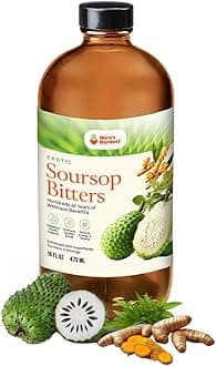 Soursop Bitters Liquid 16oz Premium Grade for Gut Support, with Moringa, Bitter Wood, Apple Cider Vinegar