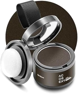 Root Touch Up Hair Color Powder,Root Cover Up Hairline Shadow Powder,Dark Brown for Women Eyebrows, Gray Hair Coverage Touch Up Hair Powder For Men Beard Line,Bald Spots