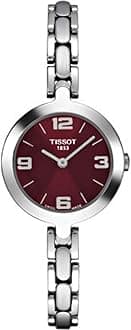 Tissot T-Classic Flamingo Steel Bracelet Red Dial Woman's watch #T003.209.11.377.00, Red