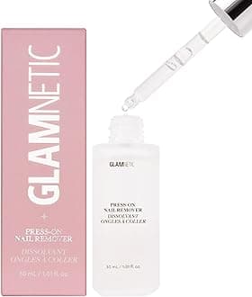 Glamnetic Press On Nail Remover | Odorless, No Acetone, Gentle Press-On Nail Remover Serum for Fake Nails | 30 ml/1.01 fl. oz.