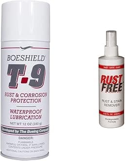 T-9 Rust Protection and BOESHIELD RustFree Rust Remover