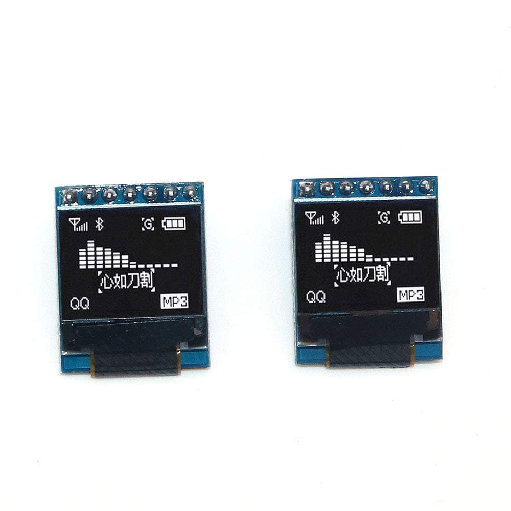 WINGONEER 2Pcs 7-Pin 0.66 inch OLED Display Module 64x48 0.66 inch LCD Screen SPI for Arduino AVR STM32
