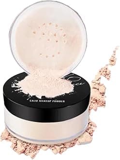 Mineral Soft-Focus Setting Powder - Oil Control, Sweat-Proof, Brightening, Matte Finish Loose Powder for Flawless Skin (2# Skin color, One Size)