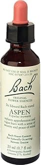 Bach Original Flower Remedies, Aspen - Feel Secure - Natural Homeopathic Flower Essence for Emotional Balance - Vegan, Gluten Free, Sugar Free - 20mL Dropper