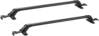 VEVOR Universal Roof Rack Cross Bars, Thickened Aluminum Roof Rack Crossbars, Fit Roof Without Side Rail, 70KG Load Capacity, Adjustable Bare Roof Crossbars with Locks, for SUVs, Sedans, and Vans